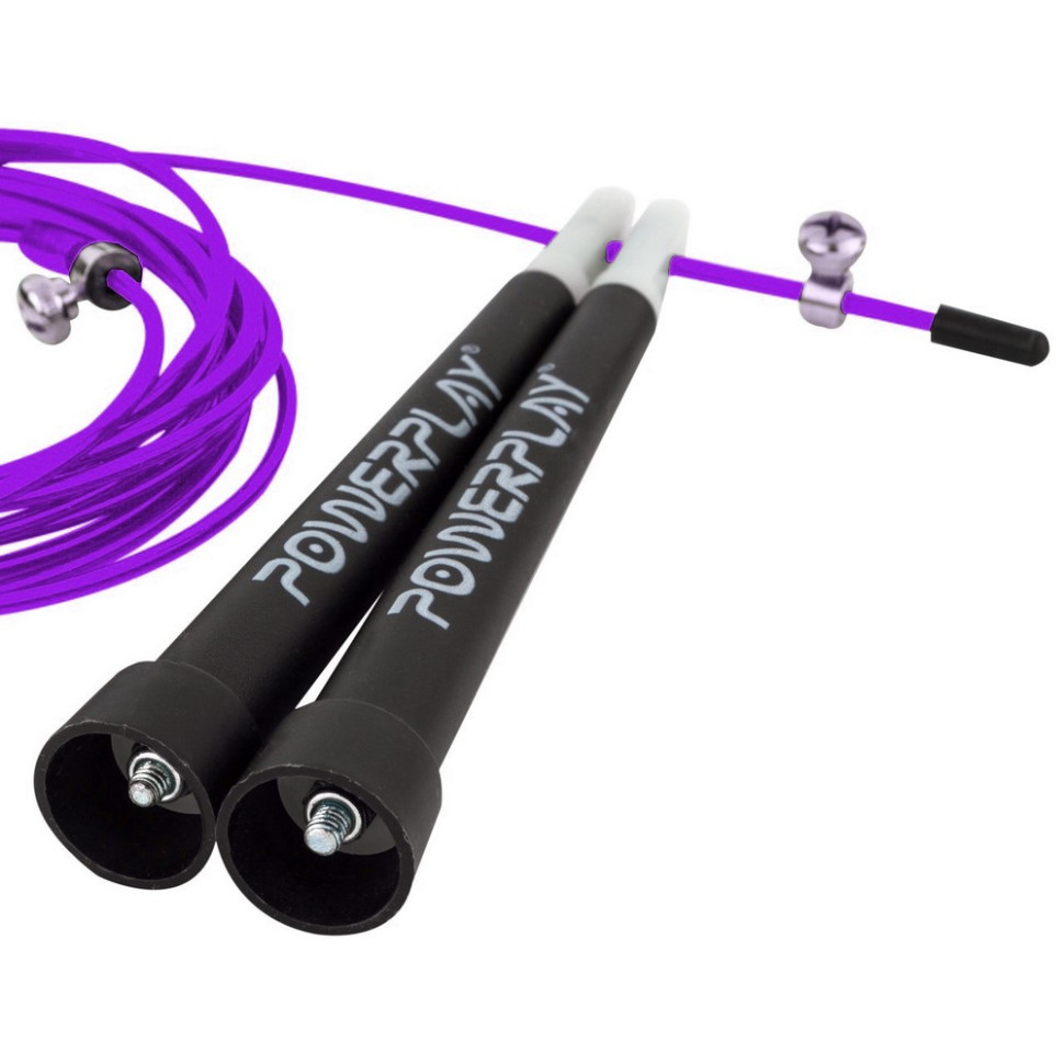 Скакалка скоростная 4202 Ultra Speed Rope PowerPlay PP_4202_Purple 2,9 метра