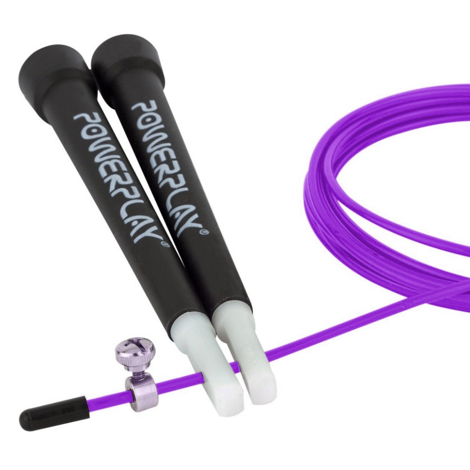 Скакалка скоростная 4202 Ultra Speed Rope PowerPlay PP_4202_Purple 2,9 метра
