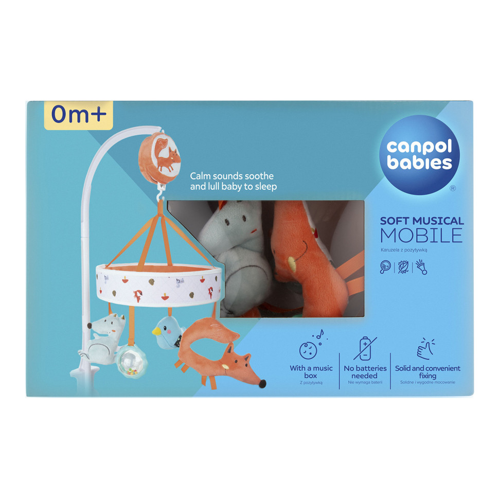 Детская Карусель музыкальная Fox Canpol babies 75/201 механическая
