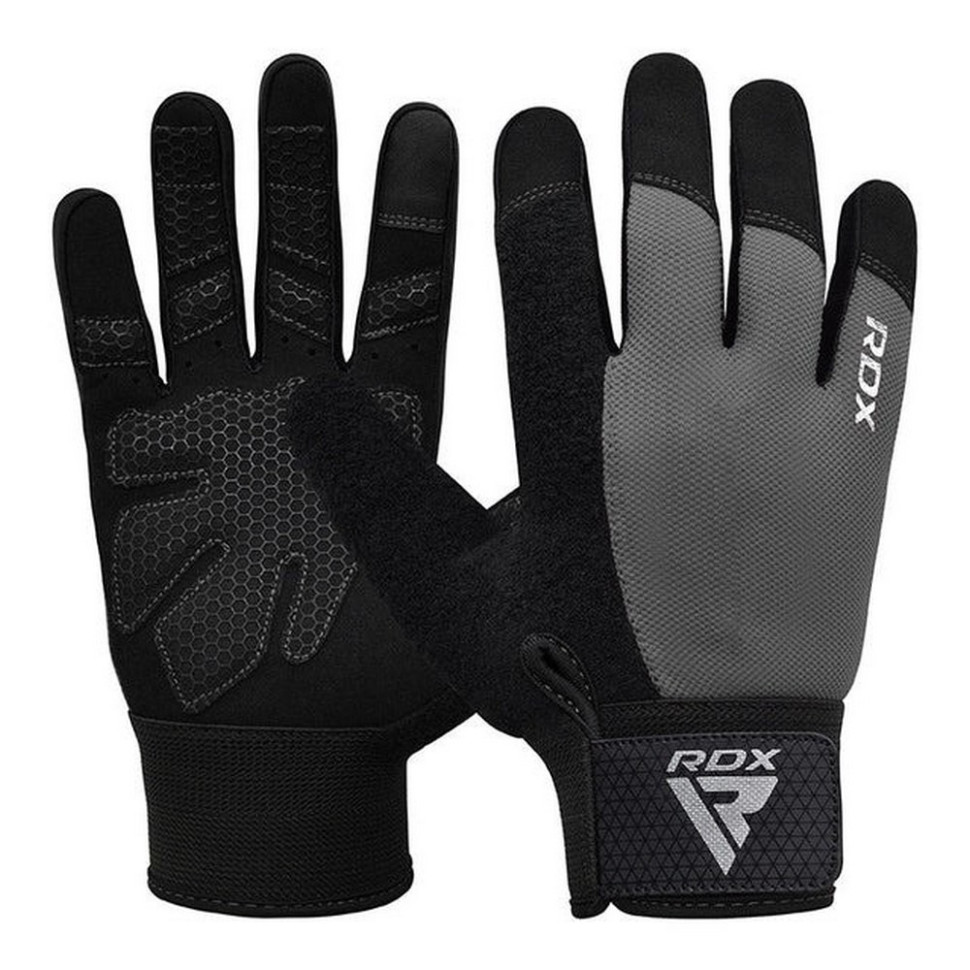 Рукавички для фітнесу W1 Full Finger RDX Inc Limited WGA-W1FG-M+ Grey, M