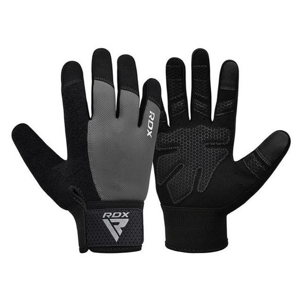 Рукавички для фітнесу W1 Full Finger RDX Inc Limited WGA-W1FG-M+ Grey, M
