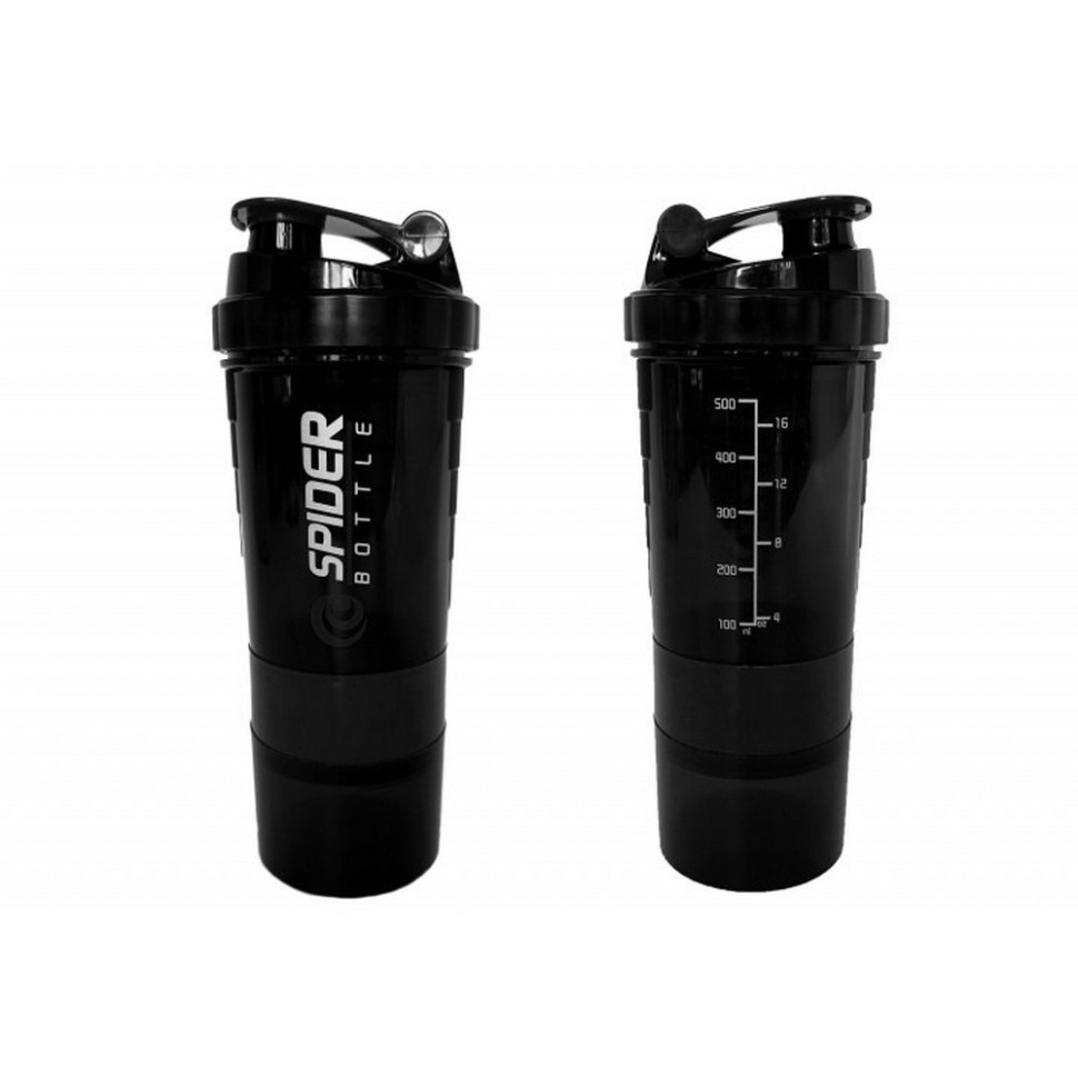 Шейкер спортивный Spider EasyFit EF-7200-BK 0,5 л, Черный