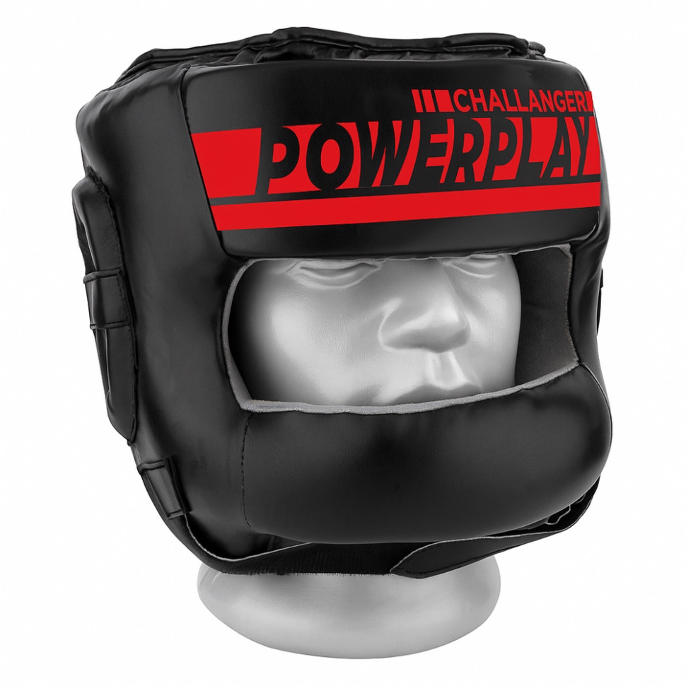 Боксерський шолом тренувальний з бампером 3067 Challanger PowerPlay PP_3067_M_Red, розмір M