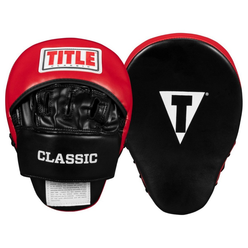 Лапи боксерські Classic Charge Punch Mitts TITLE CCHPM, Black/Red