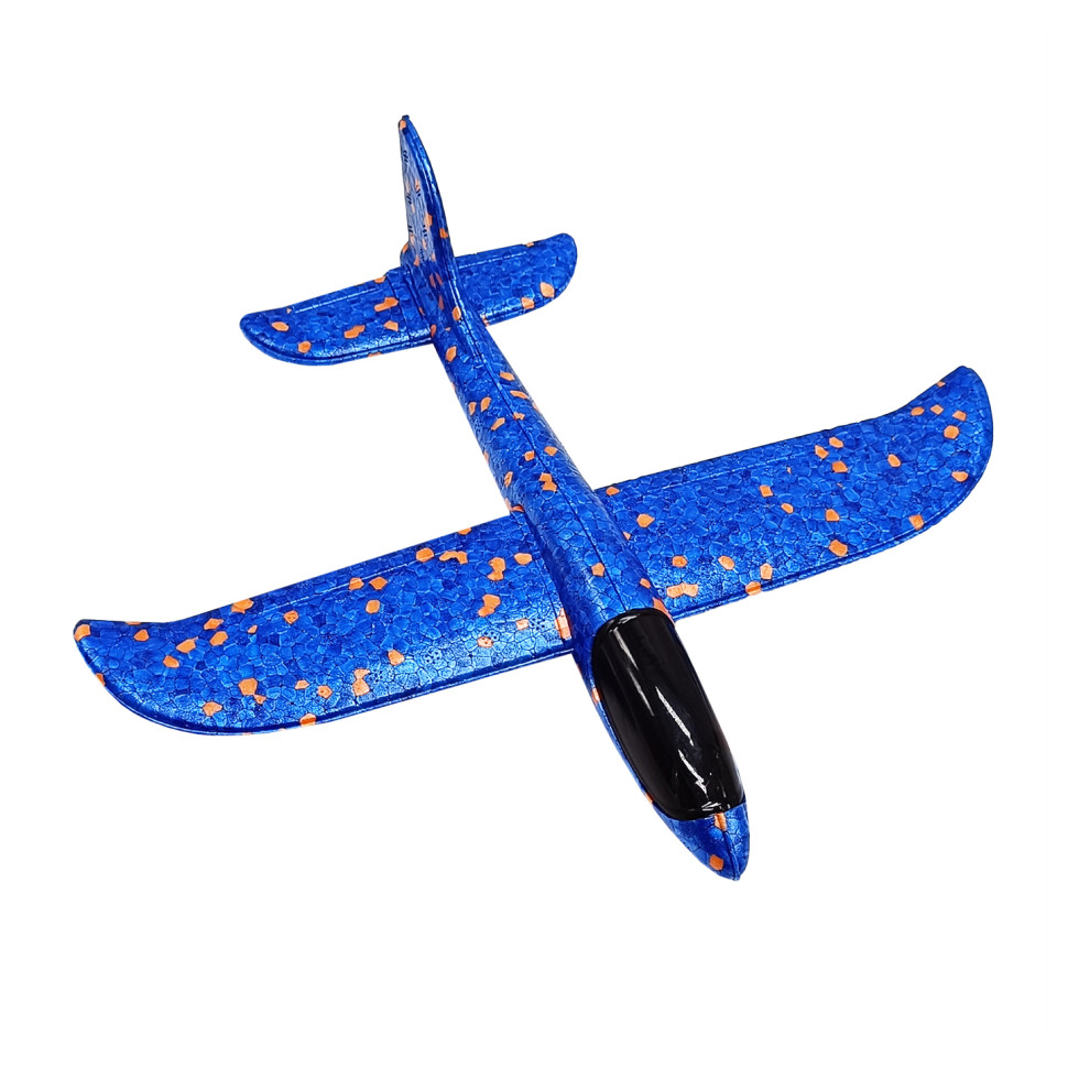 Детский метательный самолёт-планер Bambi C28004(Blue) длина 38 см