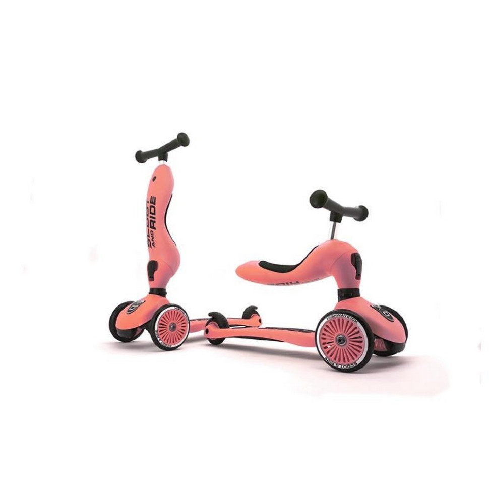 Самокат трансформер Highwaykick-1 Scoot and Ride SR-160629-PEACH, персик