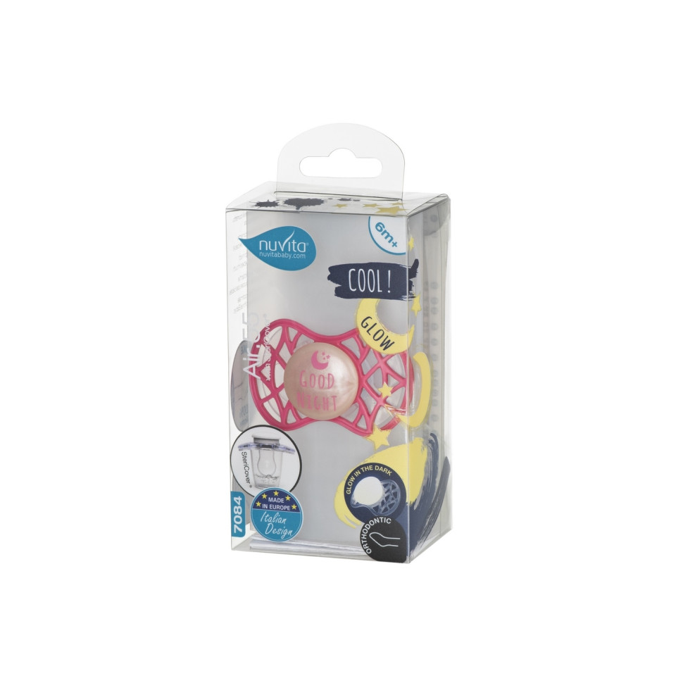 Пустышка Nuvita 7084 Air55 Cool ортодонтическая 6m+ 