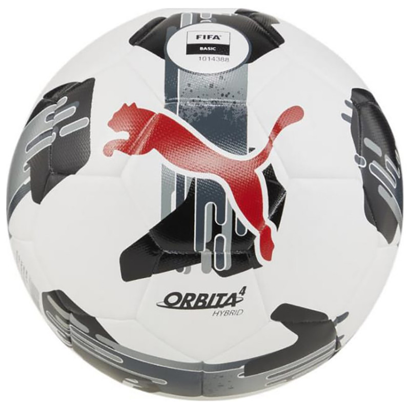 М'яч футбольний Orbita 4 HYB (FIFA Basic) Puma 084326-02-5 чорно-білий № 5
