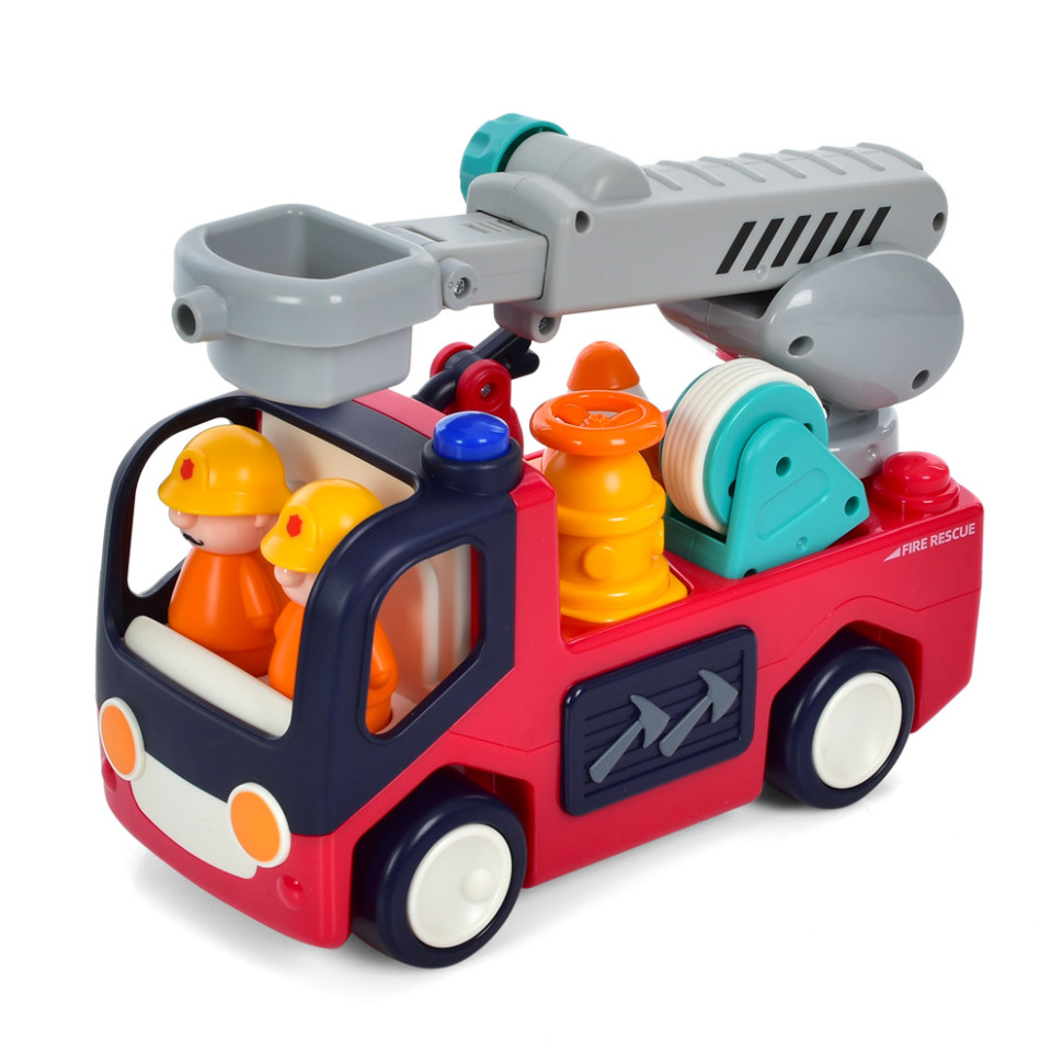 Детская Пожарная машинка Hola Toys E9998-HL со светом и звуком