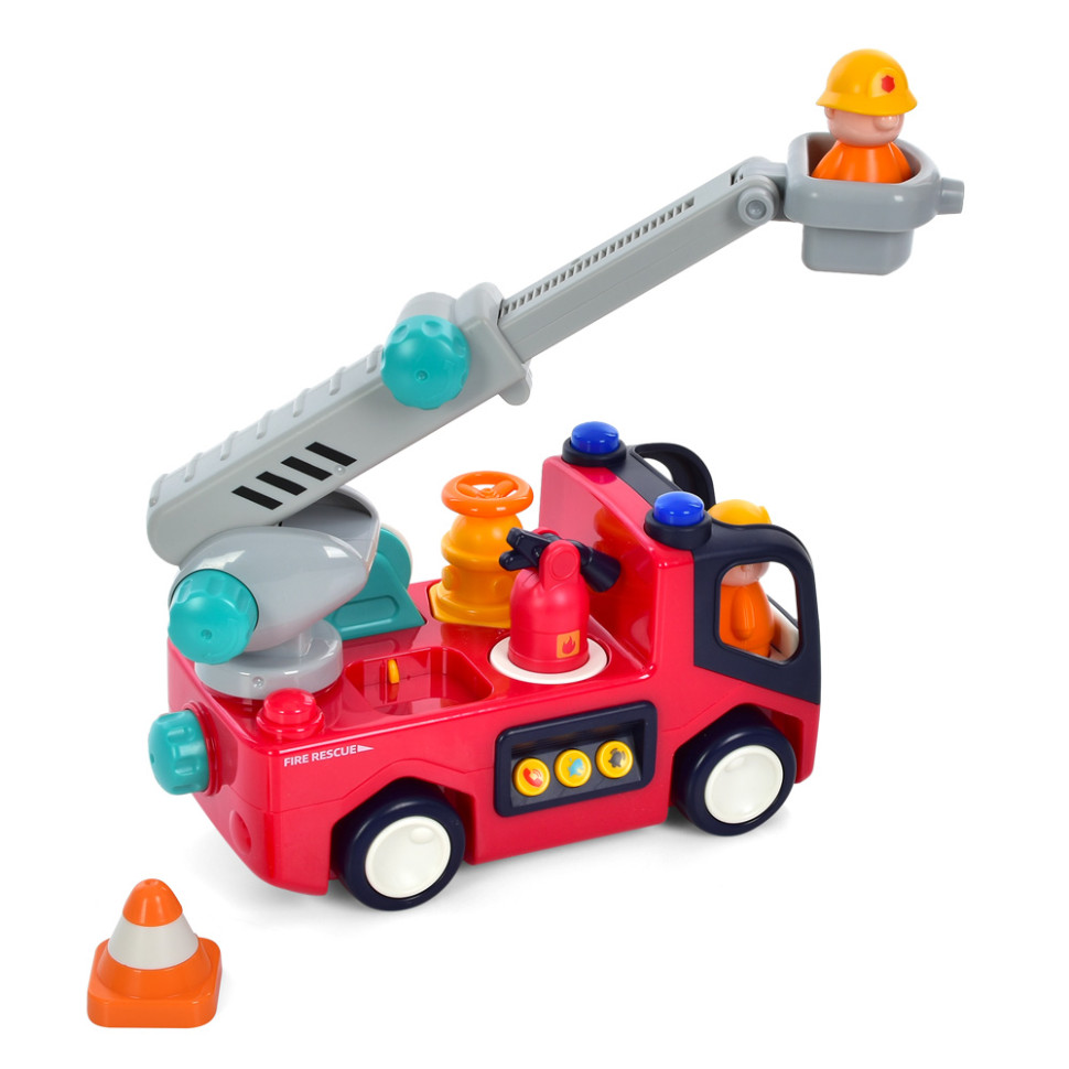 Детская Пожарная машинка Hola Toys E9998-HL со светом и звуком