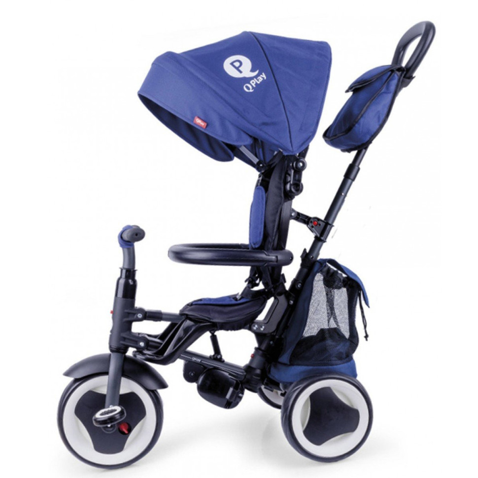 Велосипед трехколесный детский Qplay S380-8Blue RITO+ EVA Blue