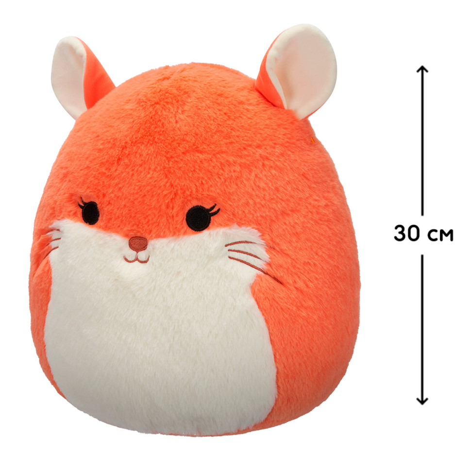 Мягкая игрушка Шиншилла Эрика Squishmallows SQCR06756, 30 см