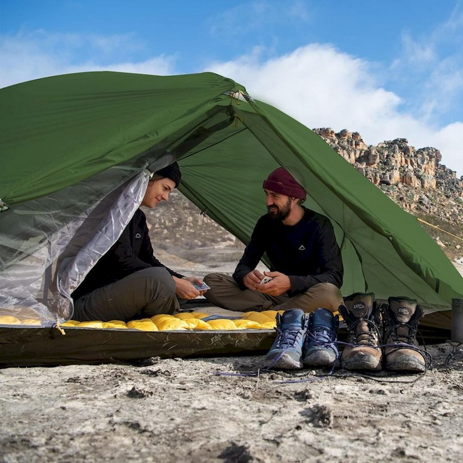 Намет надлегкий двомісний з футпринтом Mongar NH17T007-M Naturehike 6927595767658, 210T, темно-зелений