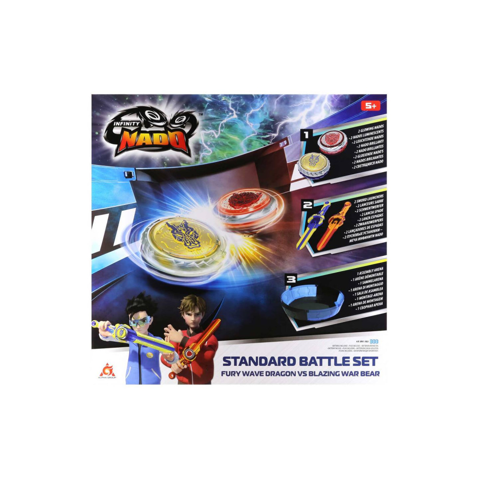 Набор Infinity Nado EU654181 VI Battle Set Fury Wave Dragon vs Blazing War Bear Февраль Дракон против Пылающий Боевой Медведь