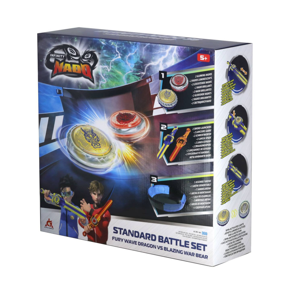 Набор Infinity Nado EU654181 VI Battle Set Fury Wave Dragon vs Blazing War Bear Февраль Дракон против Пылающий Боевой Медведь