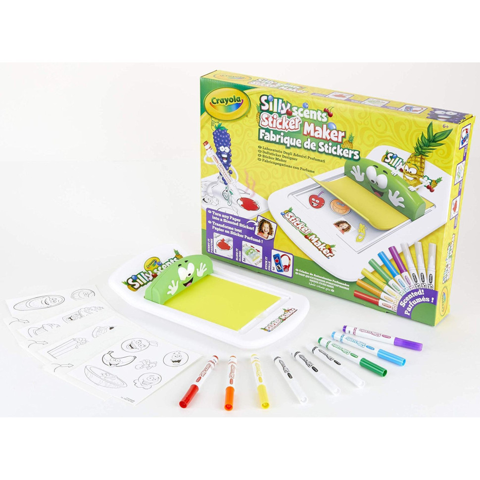 Набор для создания ароматных стикеров Silly Scents Crayola 74-7261 в комплекте с фломастерами