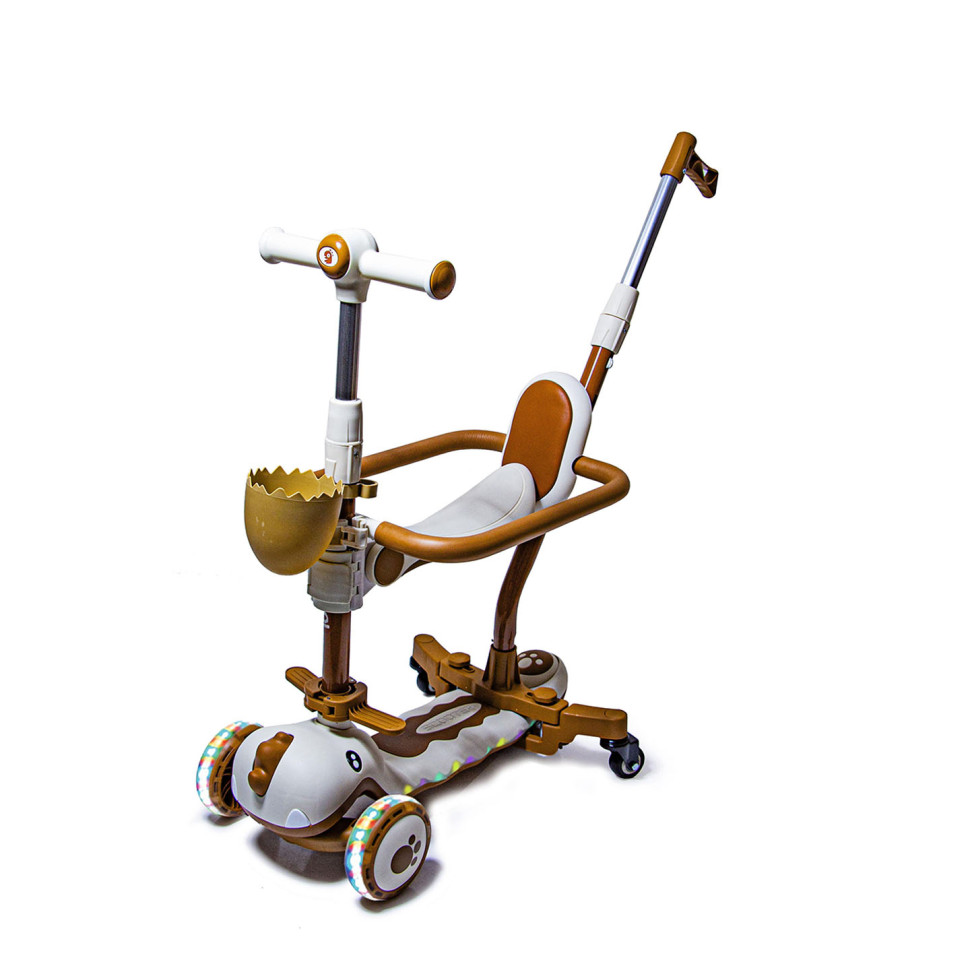 Самокат детский 3-х колесный 5 в 1 Dinosaur Bambi 1385864927 до 25 кг