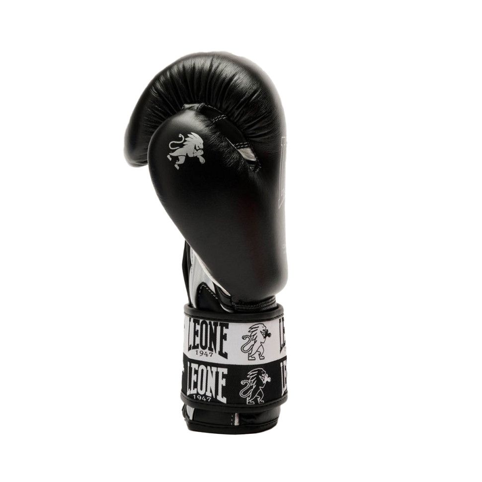 Боксерські рукавиці GN208 ICONIC Leone GN208_Black_12oz 12 унцій (бинти в комплекті)