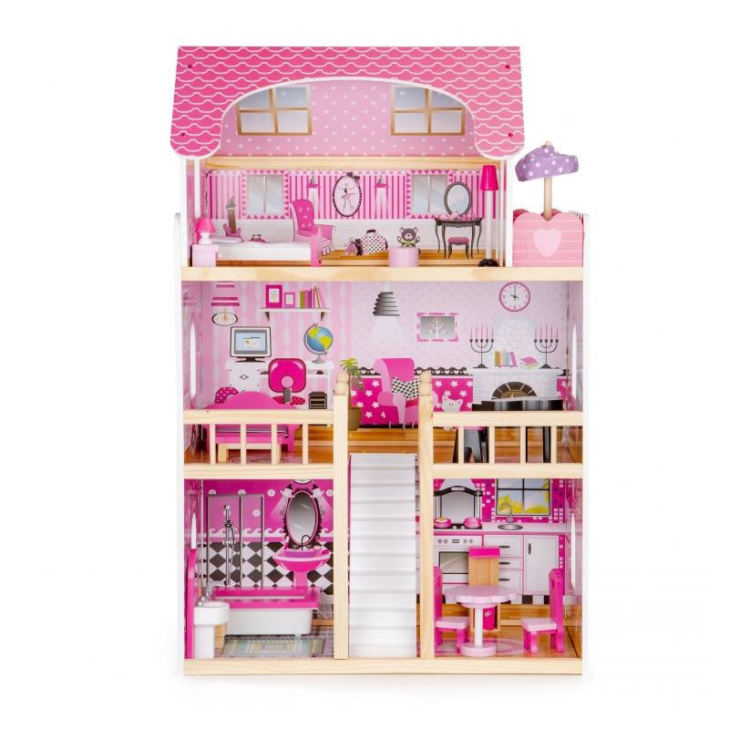 Детский кукольный домик Residence Ecotoys HM006391, с мебелью