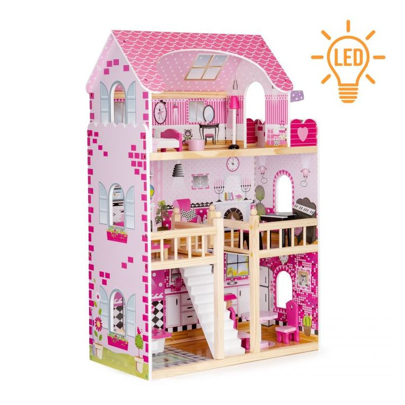 Детский кукольный домик Residence Ecotoys HM006391, с мебелью