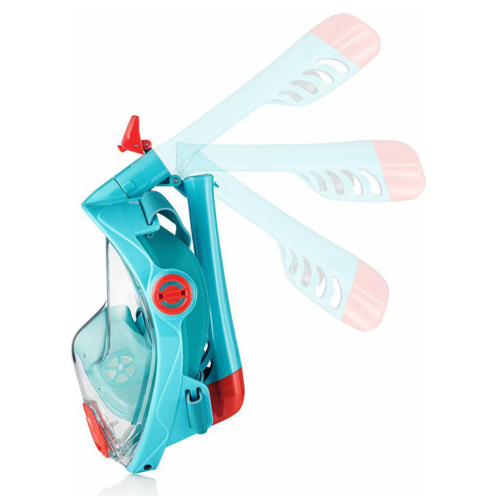 Повнолицьова маска дитячі SPECTRA 2.0 Aqua Speed 248-02(7083) бірюзовий, червоний, L