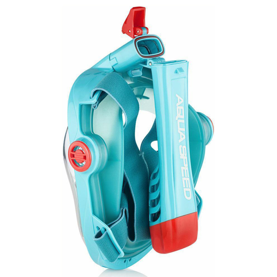 Повнолицьова маска дитячі SPECTRA 2.0 Aqua Speed 248-02(7083) бірюзовий, червоний, L