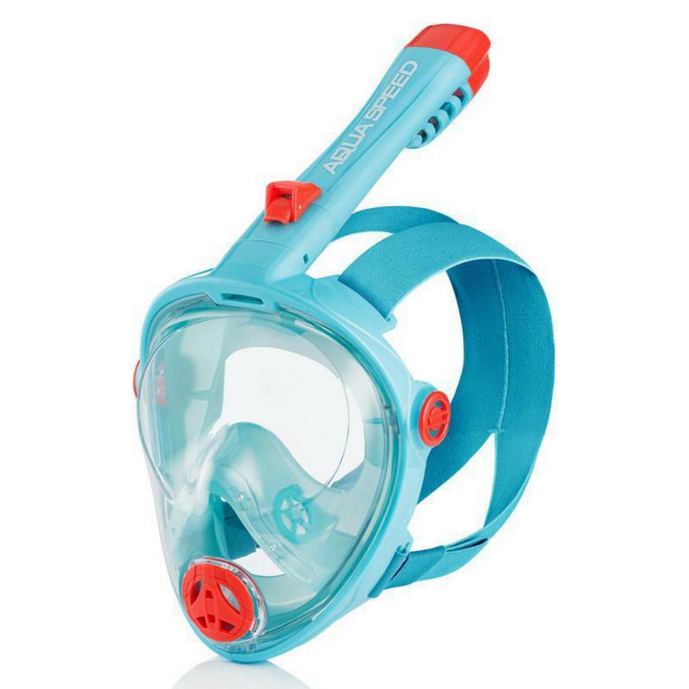 Повнолицьова маска дитячі SPECTRA 2.0 Aqua Speed 248-02(7083) бірюзовий, червоний, L