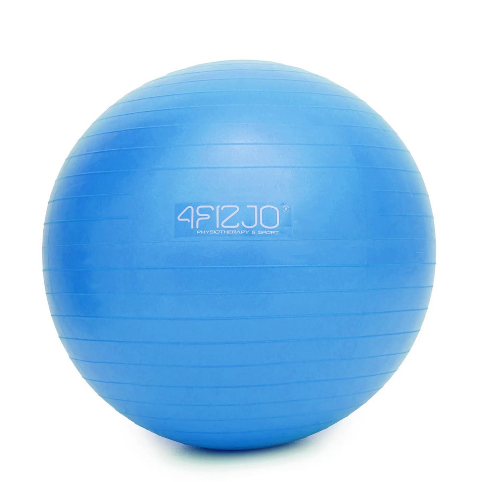 М'яч для фітнесу (фітбол) 4FIZJO 4FJ0030 Blue 65 см, Anti-Burst
