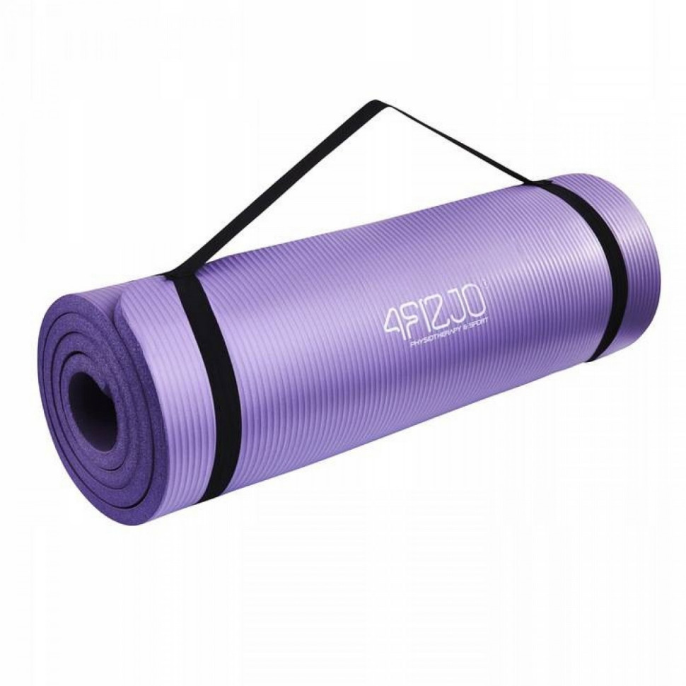 Коврик для йоги и фитнеса 4FIZJO 4FJ0016 NBR 180 x 60 x 1 см, Violet