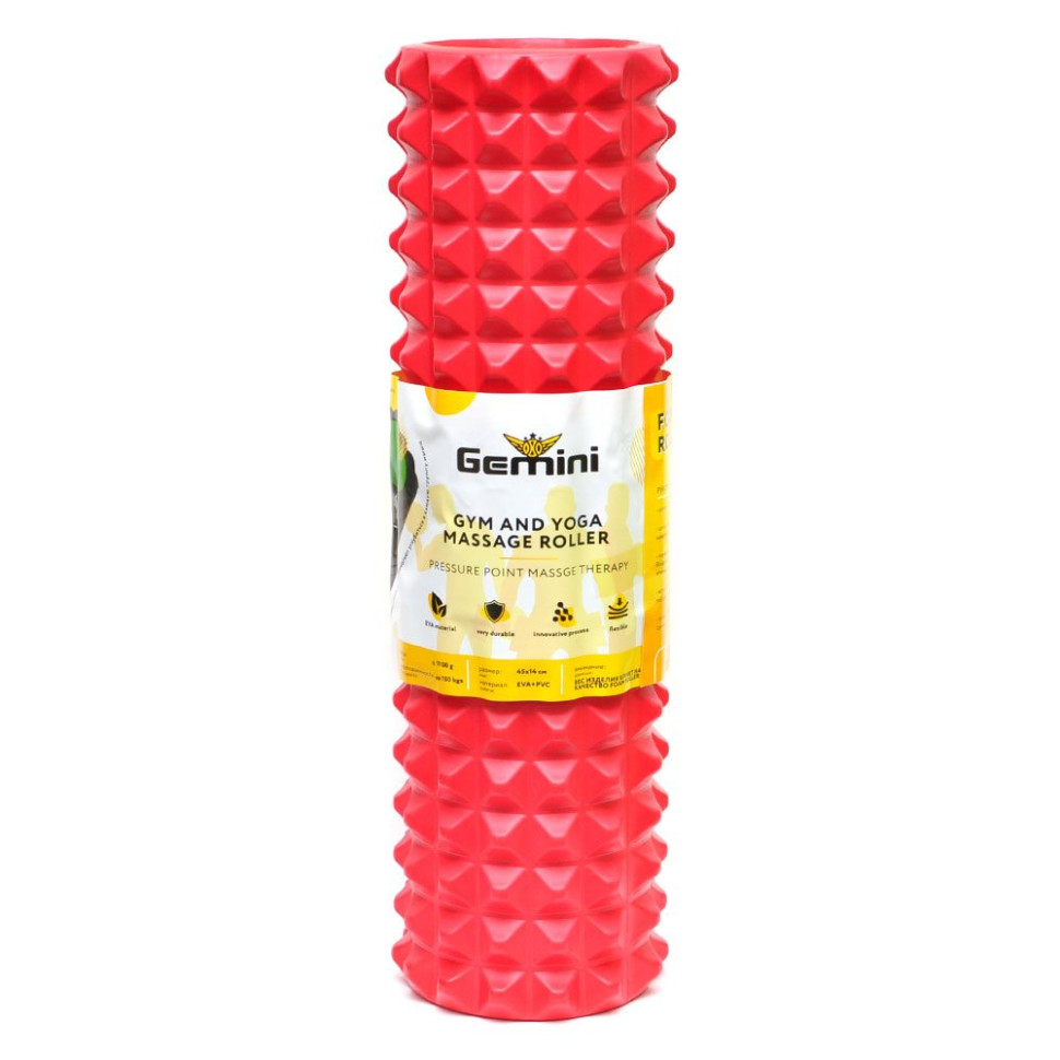 Ролер для йоги та пілатесу Grid Spine Roller Gemini Sport G0012R 45х14 см