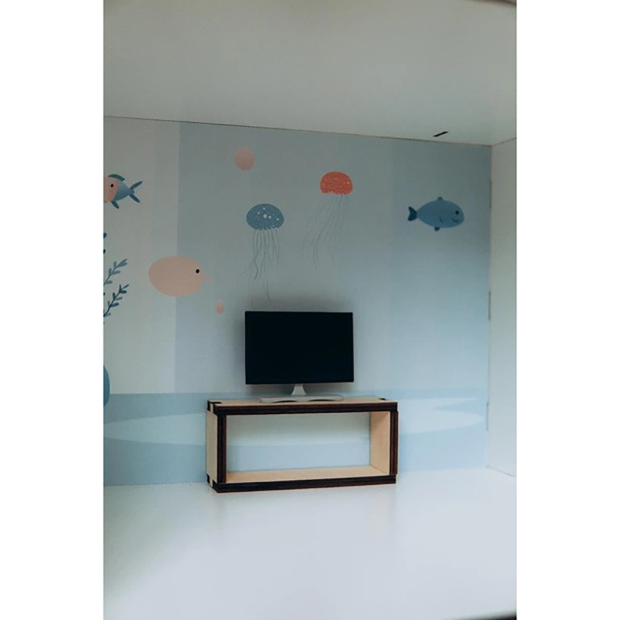 Детский деревянный домик для кукол Морская вилла Temple Group TG300756080, 75х60х80 см