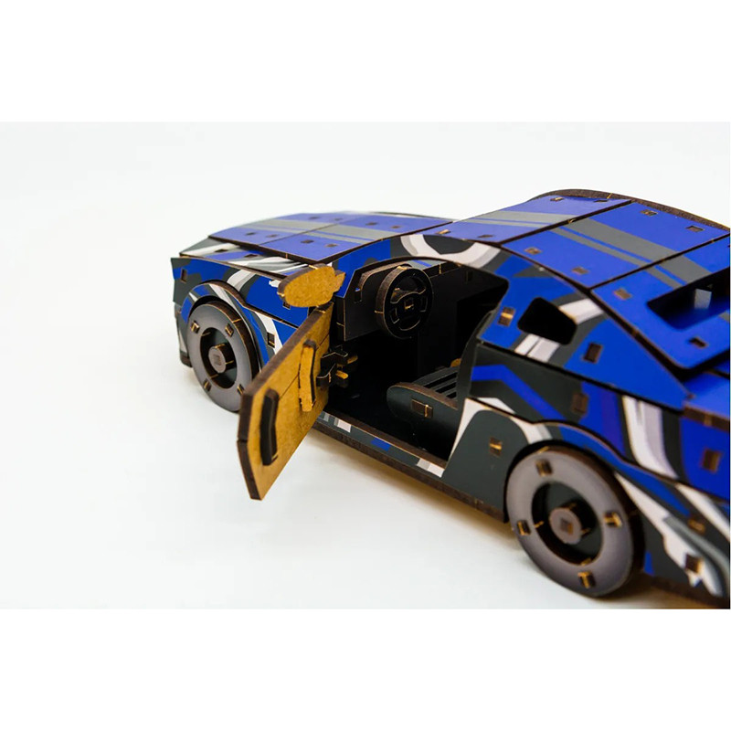 Дерев'яний 3D конструктор Mustang GT PuzzleOK Puz-00642, 162 деталей