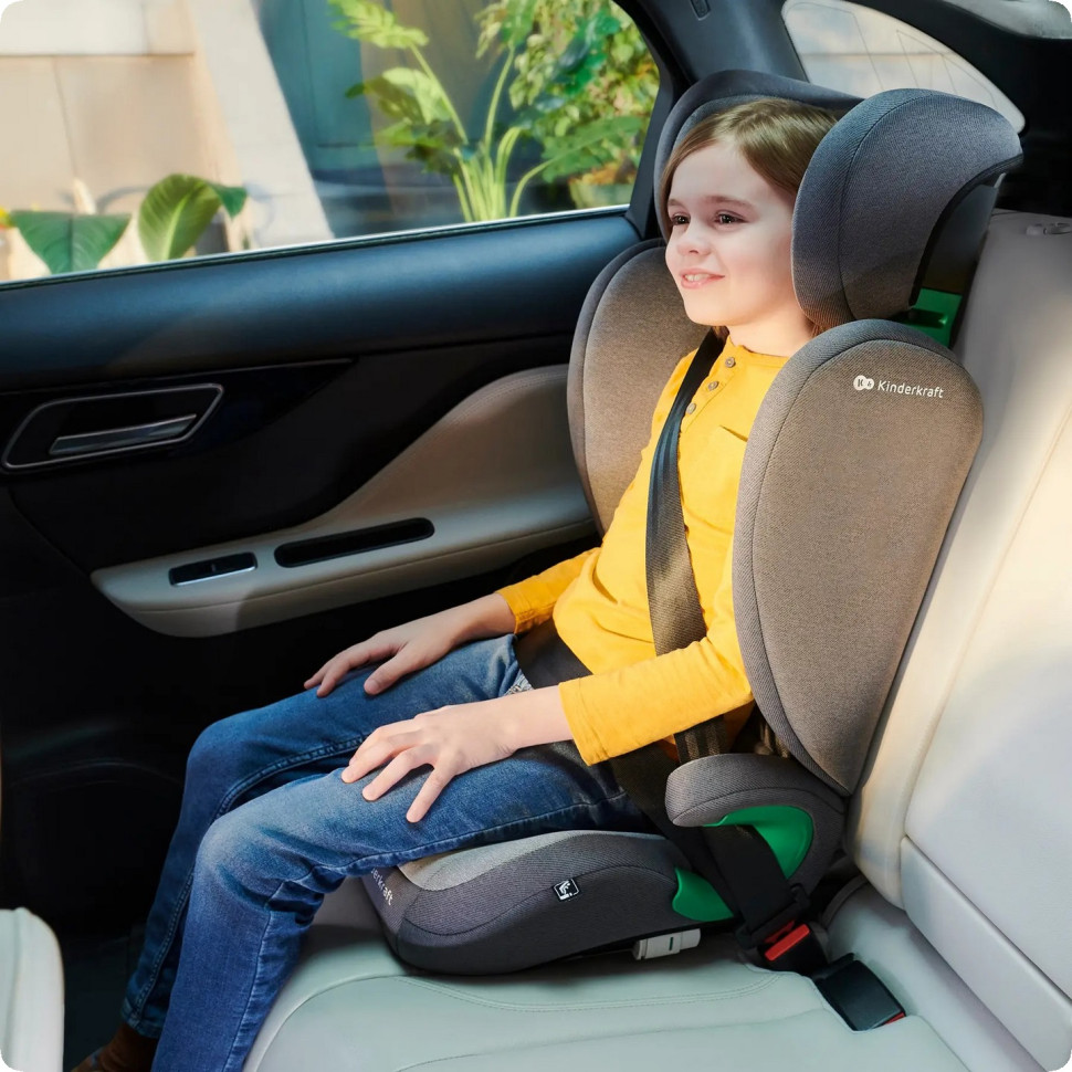 Детское автокресло Junior Fix 2 i-Size Kinderkraft KCJUFI20GRY0000 Rocket Grey