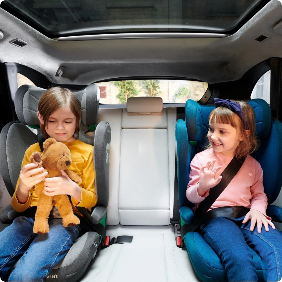 Детское автокресло Junior Fix 2 i-Size Kinderkraft KCJUFI20GRY0000 Rocket Grey