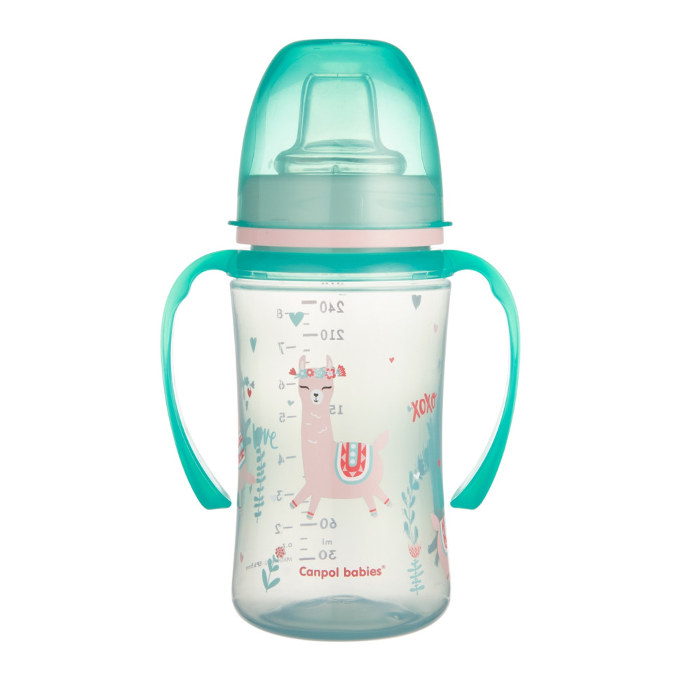 Дитяча кружка тренувальна Sweet fun Canpol babies 35/208_gre 240 мл