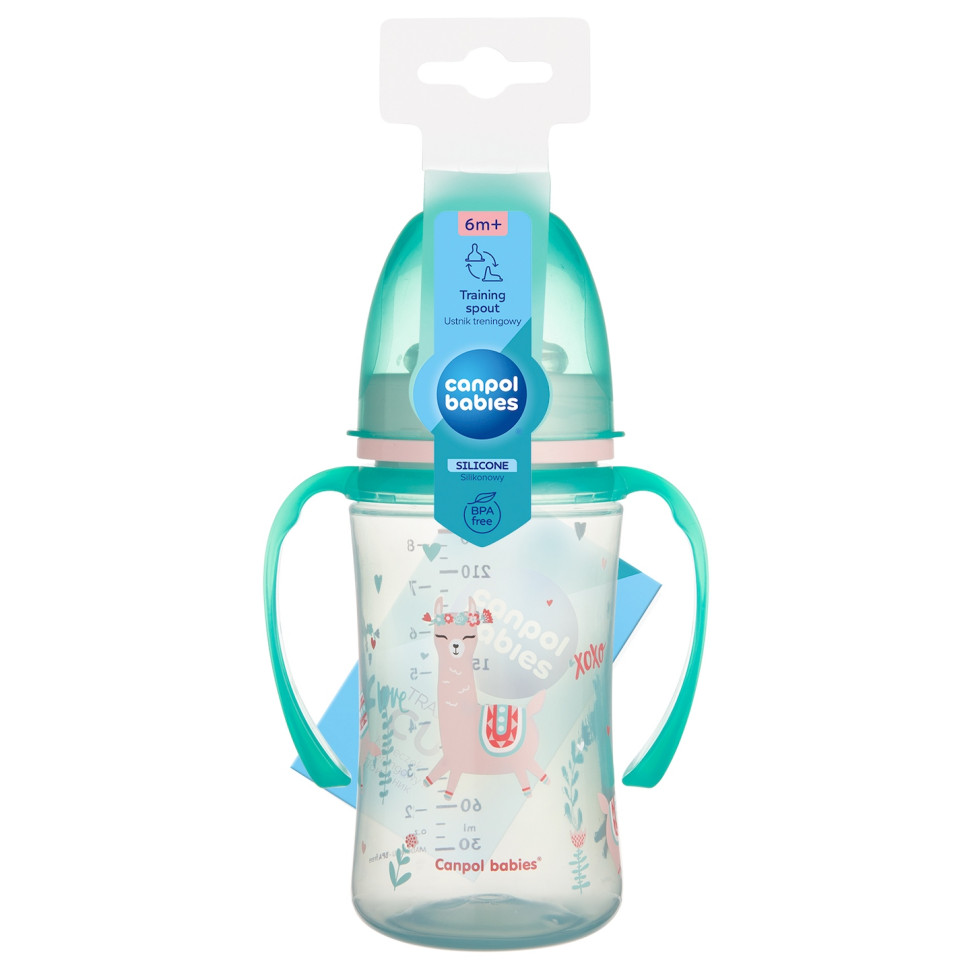 Дитяча кружка тренувальна Sweet fun Canpol babies 35/208_gre 240 мл