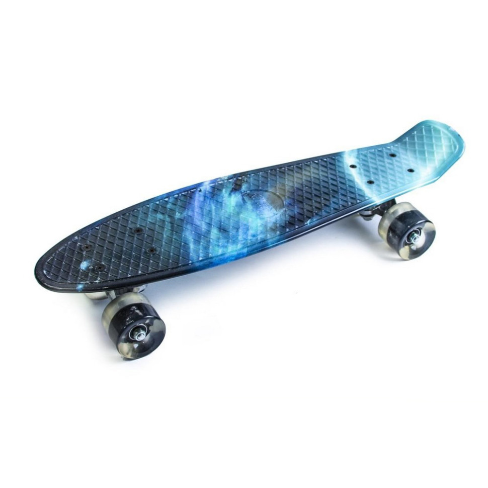 Скейт Penny Board «Galaxy» Bambi 727307608 колеса зі світлом 75 кг