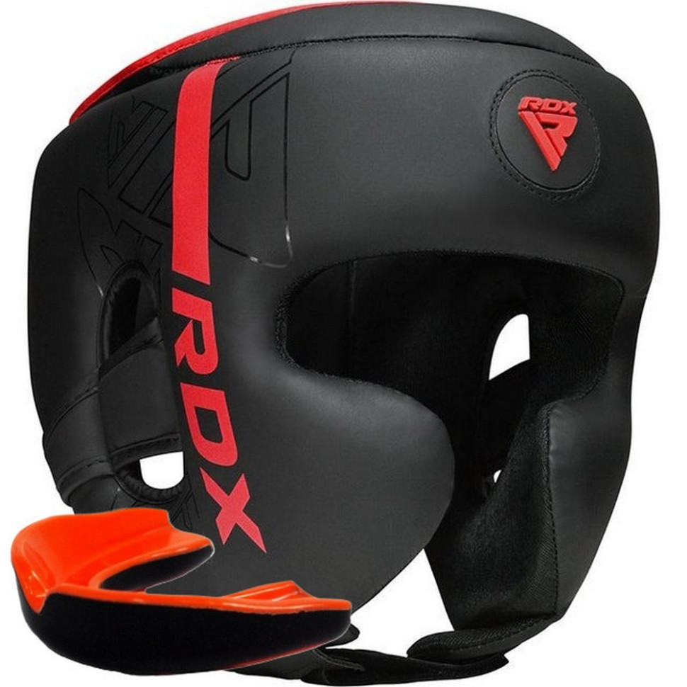 Боксерский шлем F6 KARA Matte RDX Inc Limited HGR-F6MR-M, Red, M (капа в комплекте)