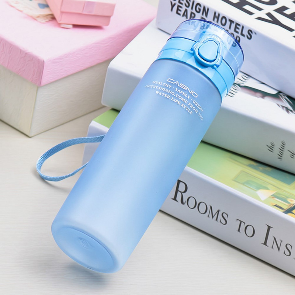 Бутылка для воды KXN-1157 Casno KXN-1157_Blue 650 мл, голубая