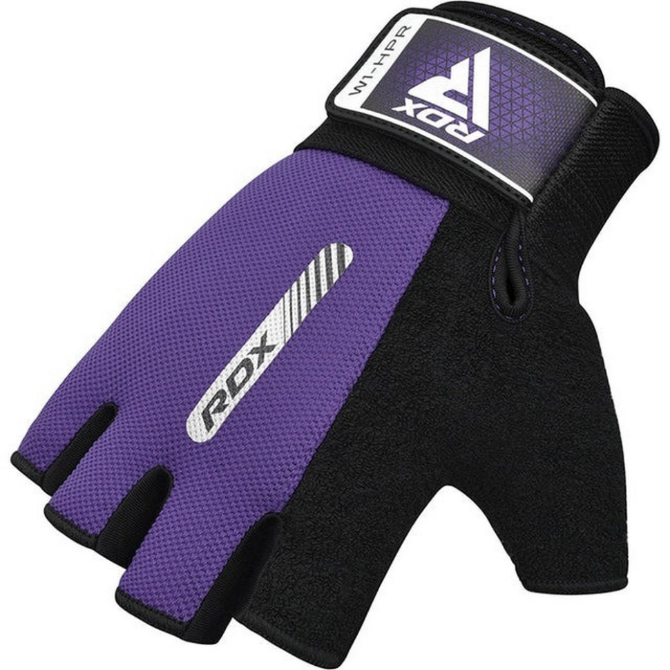 Рукавички для фітнесу W1 Half RDX Inc Limited WGA-W1HPR-S Purple, S