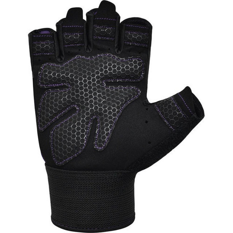 Рукавички для фітнесу W1 Half RDX Inc Limited WGA-W1HPR-S Purple, S