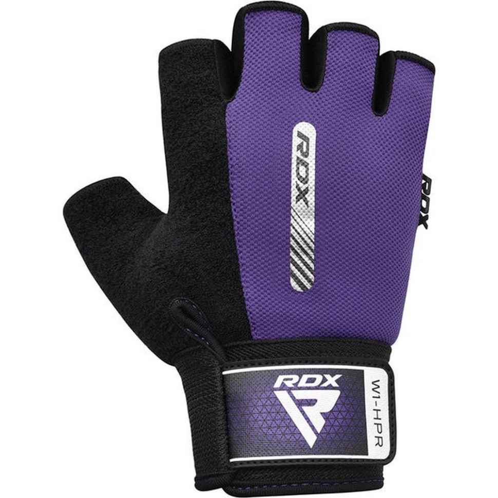 Рукавички для фітнесу W1 Half RDX Inc Limited WGA-W1HPR-S Purple, S