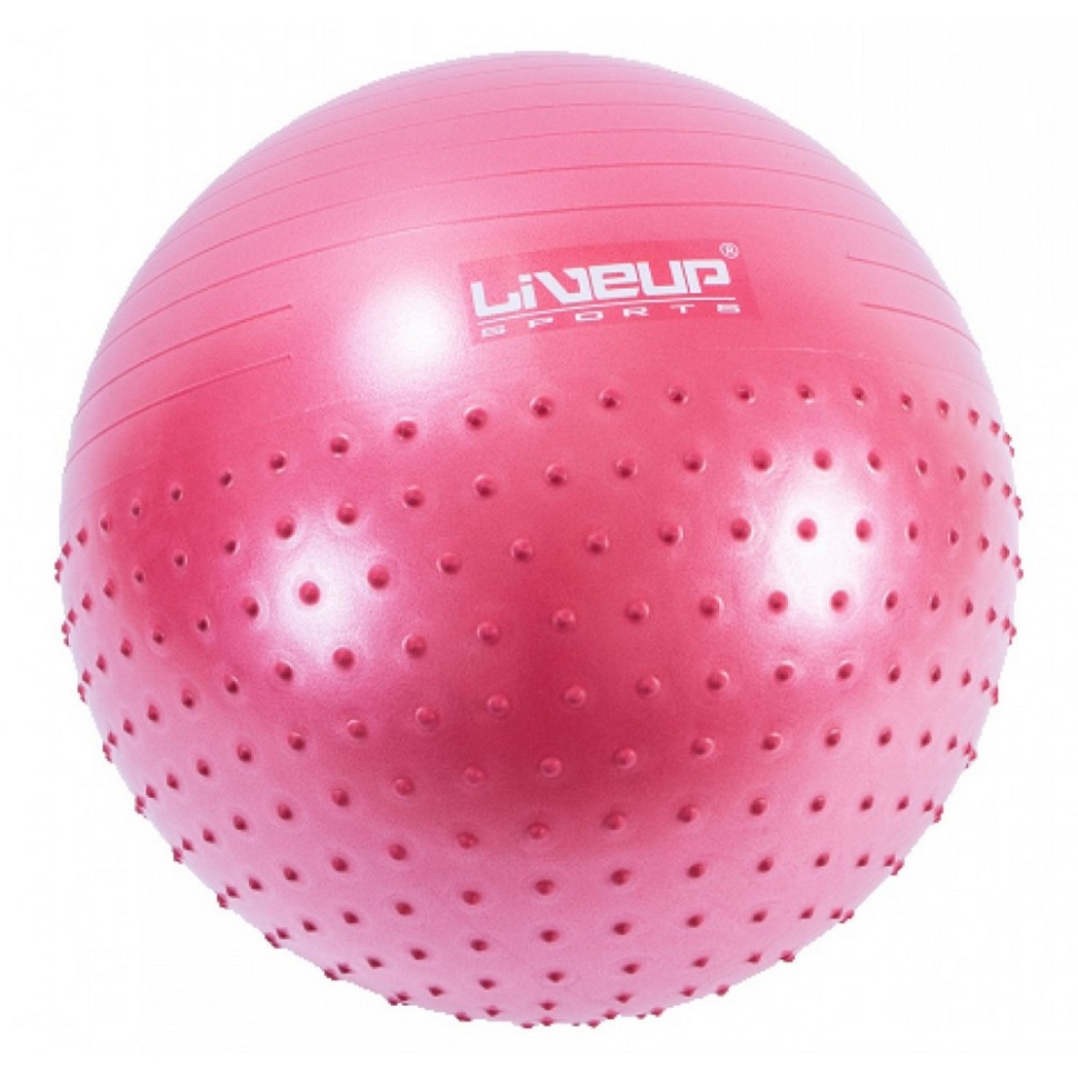 Фитбол массажный с насосом HALF MASSAGE BALL LiveUp LS3569