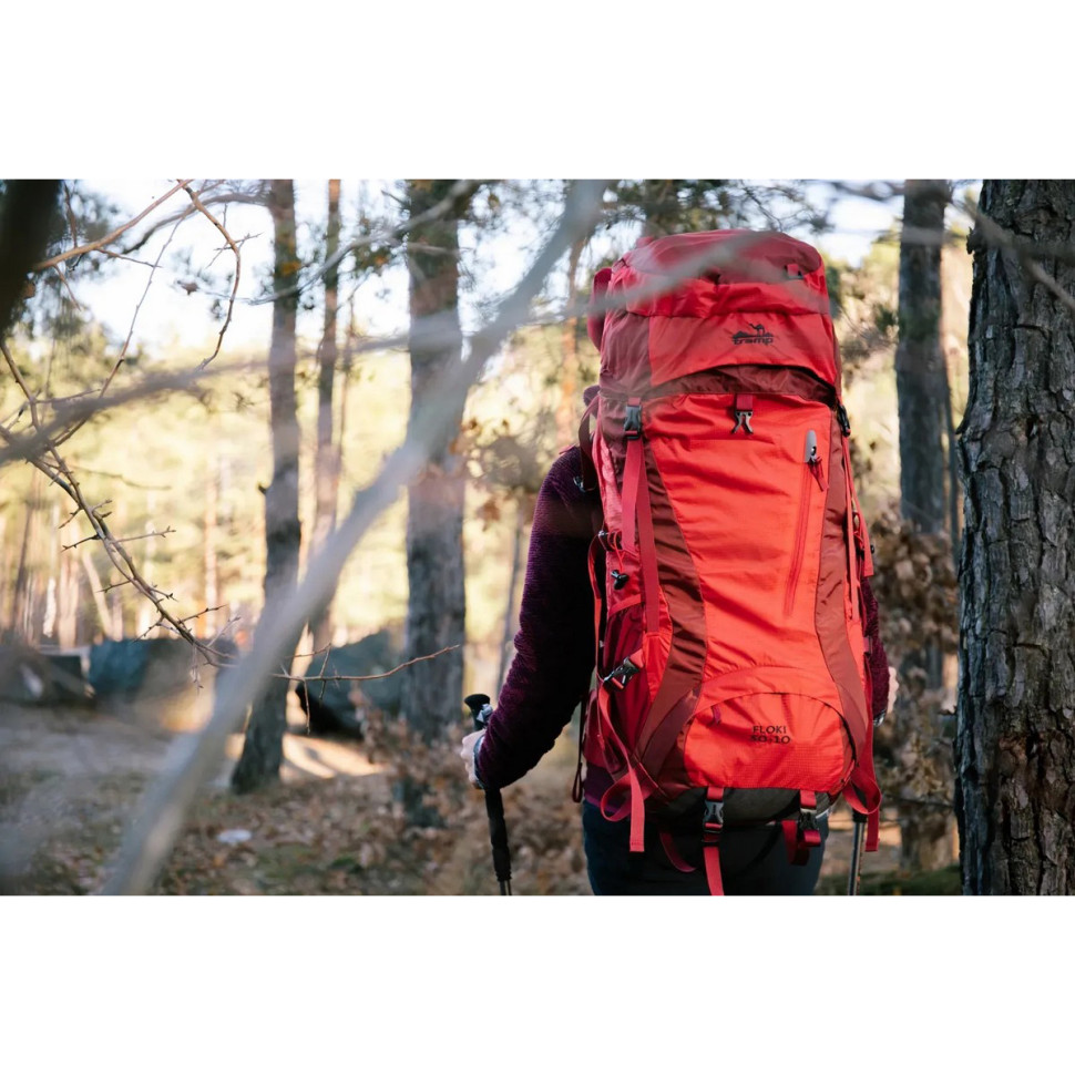 Рюкзак туристический Floki Tramp UTRP-046-red 50+10 л 