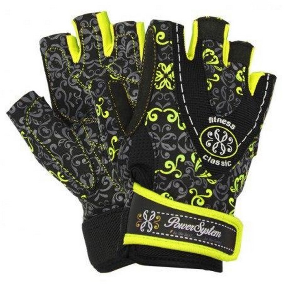 Перчатки для фитнеса Classy Power System PS_2910_XS_Black/Yellow, XS 20 см