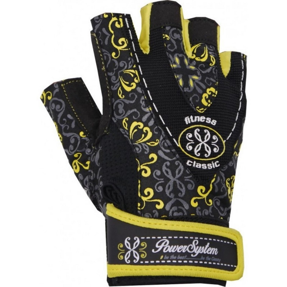 Перчатки для фитнеса Classy Power System PS_2910_XS_Black/Yellow, XS 20 см