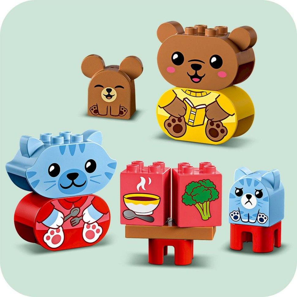 Конструктор Мої перші повсякденні процедури час вечері та сну LEGO DUPLO 10414, 28 деталей