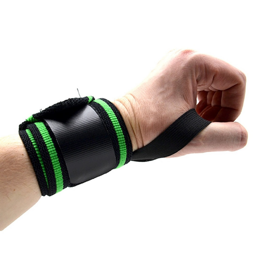 Кистьові бинти Wrist Wraps MadMax MFA-298-U, Black/Green