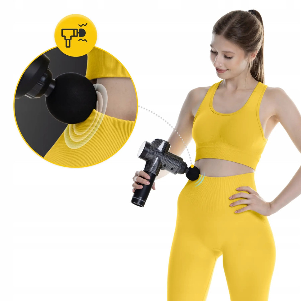 Ручной перкуссионный массажер (массажный пистолет) Massage Gun Ultra Cool Edition 4FIZJO MG05, 100 Вт
