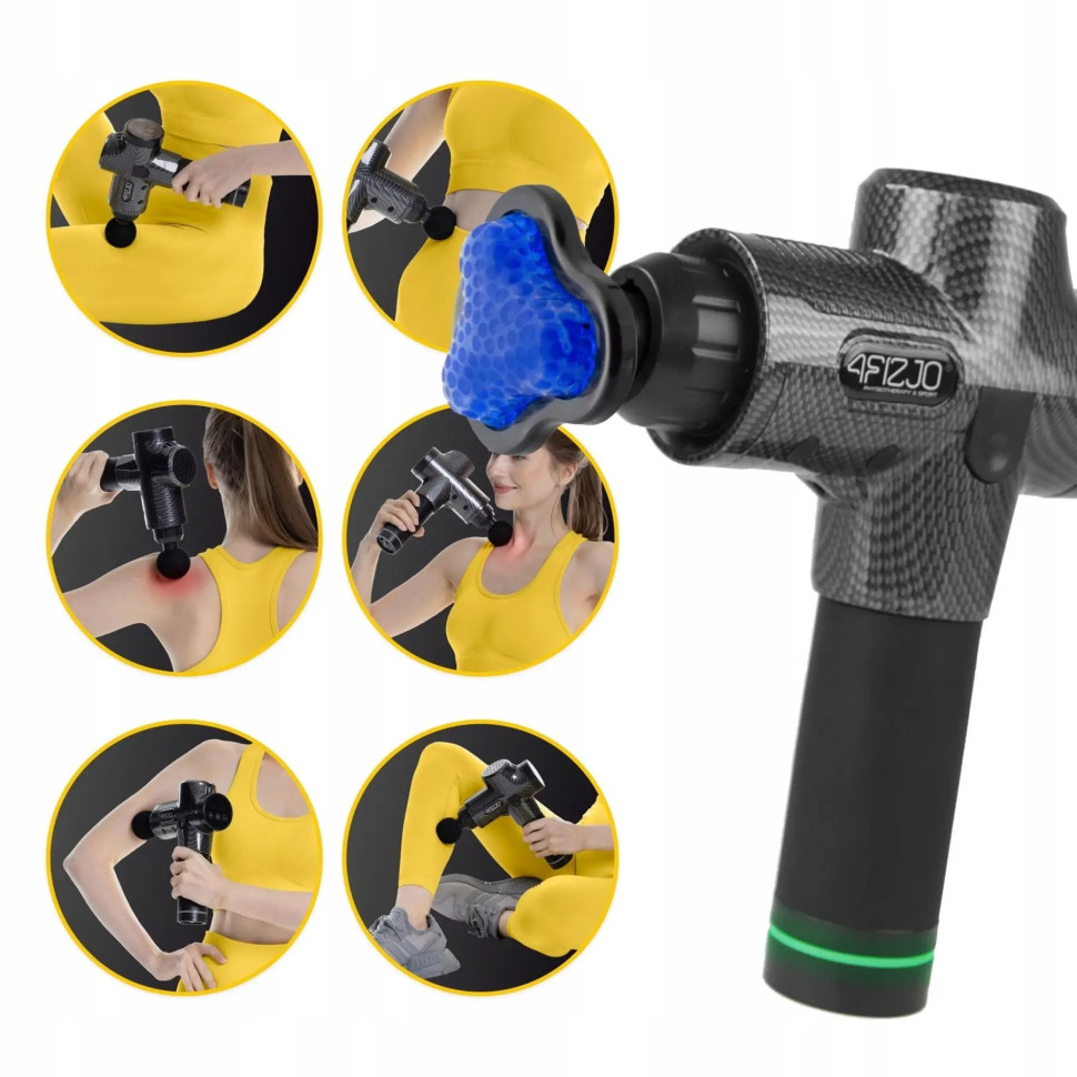 Ручной перкуссионный массажер (массажный пистолет) Massage Gun Ultra Cool Edition 4FIZJO MG05, 100 Вт